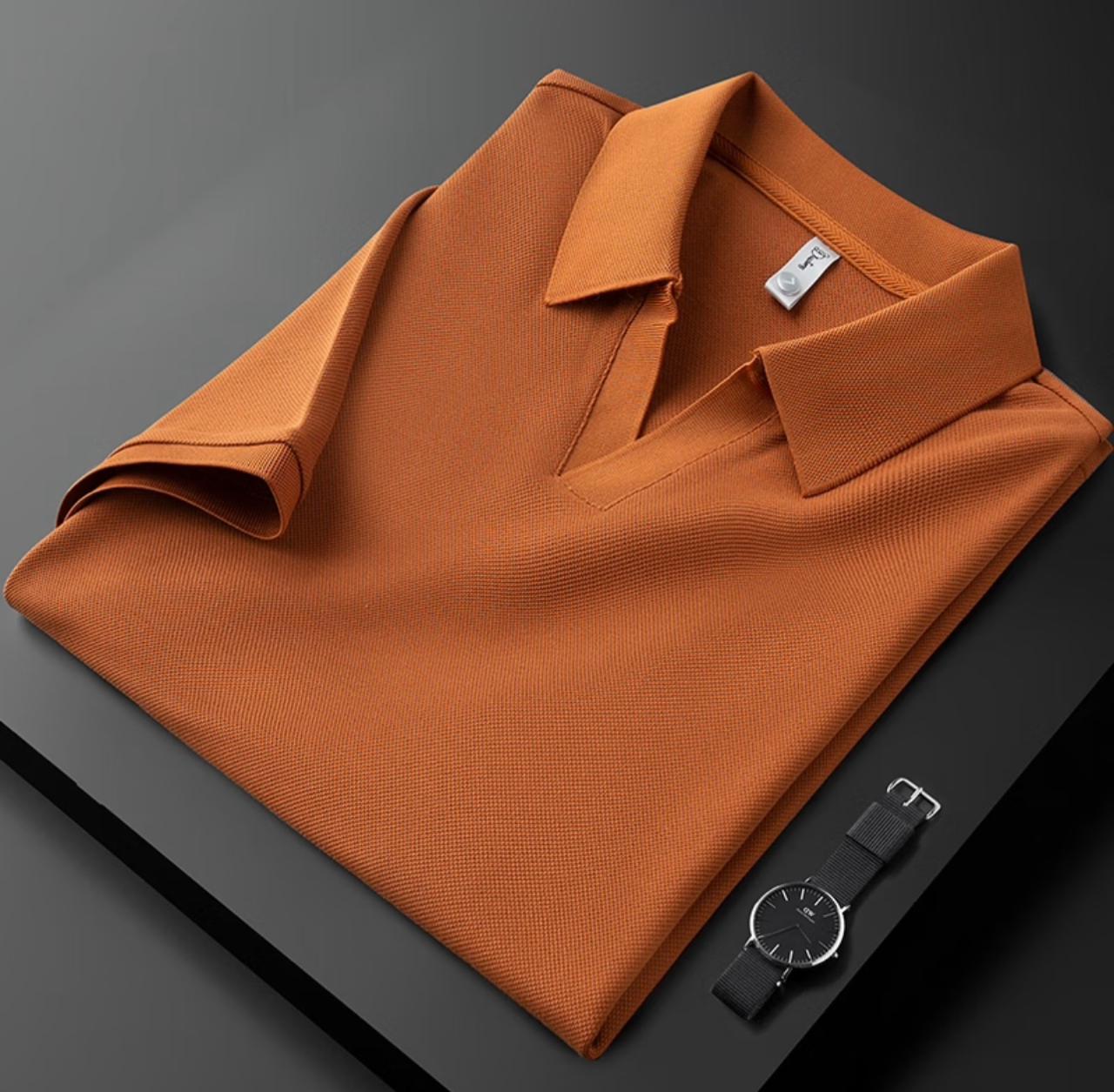 Premium Orange Polo T-shirt